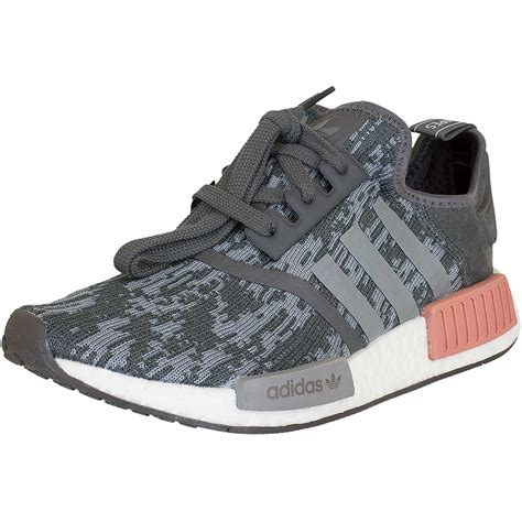 frauen schuhe adidas nmd r1 grau mit rosa|NMD.